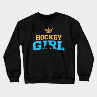 hockey girl Crewneck Sweatshirt